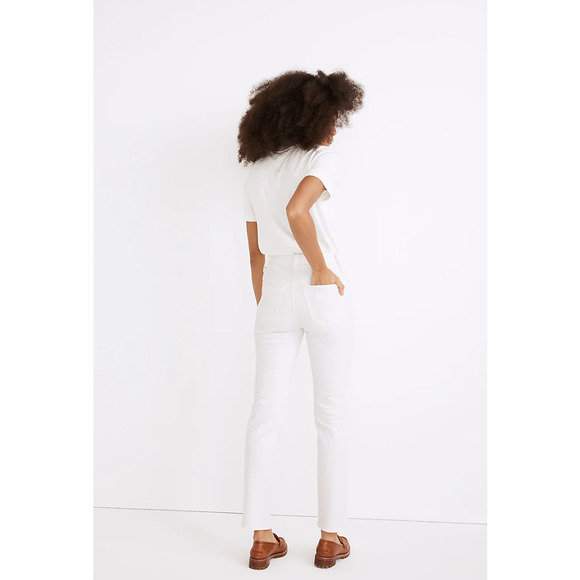 Madewell Perfect High Rise Vintage Jean 31 Tile White NWT - Picture 4 of 10